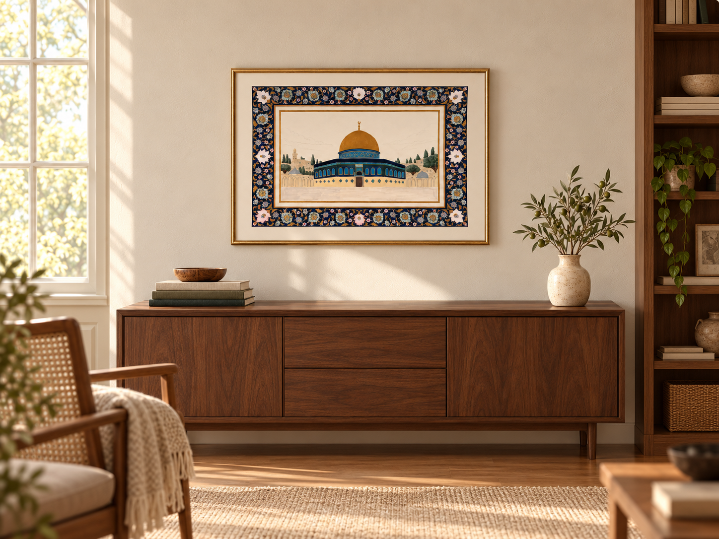 Rooted Beyond Time shown in an illustrative home setting